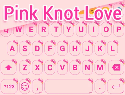 Pink Knot Love Theme android App screenshot 0