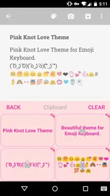 Pink Knot Love Theme android App screenshot 2