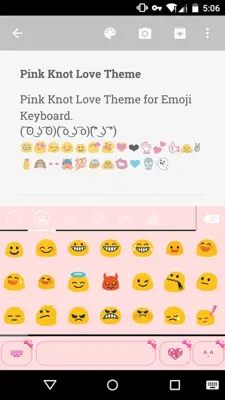 Pink Knot Love Theme android App screenshot 4