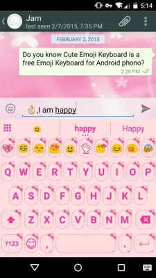 Pink Knot Love Theme android App screenshot 5